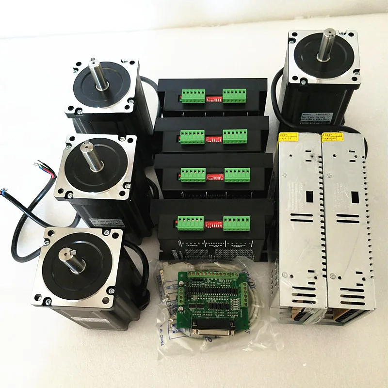 

4Axis Nema34 Stepper Motor 1600oz.in 3.5A &Driver DMA860H 350W Power CNC ROuter kit