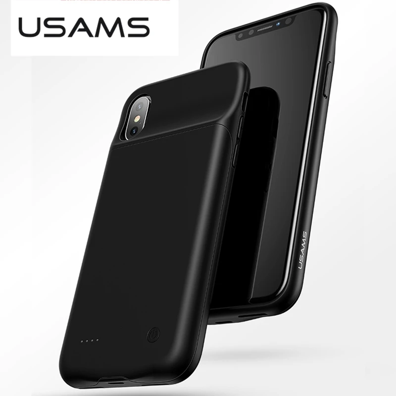 Чехол USAMS 3200Ah power Bank для IPhone X зарядка от аккумулятора ультра тонкий внешний пакет