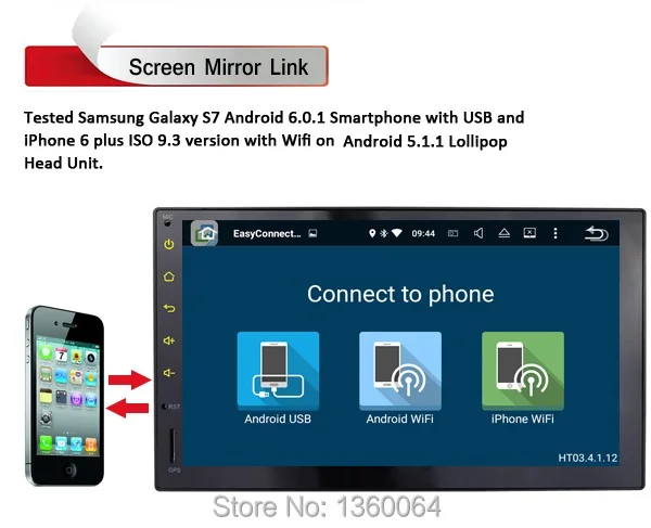 Excellent Quad Core Android 6.0.1 Car Audio GPS Navigation NO-DVD Double DIN Car Stereo Radio Bluetooth Universal Interchangeable Player 7