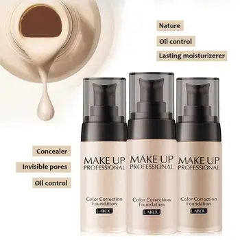 

Foundation Liquid Makeup Base Long Lasting Moisturizing Women Nude Face Cover Concealer Facial Close Skin Care Brand New
