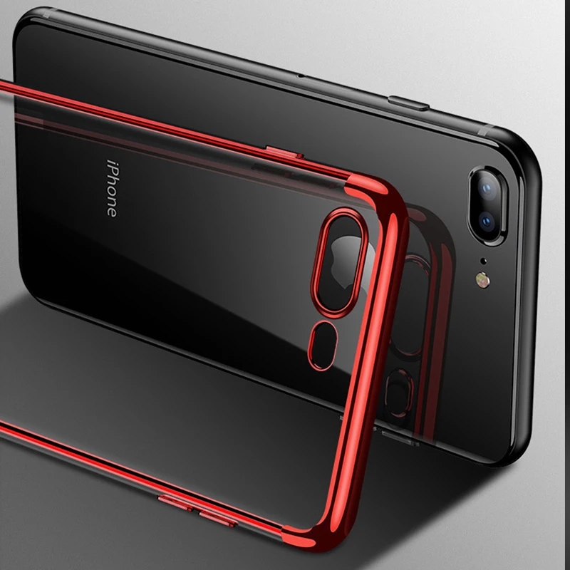 Ультратонкий Прозрачный чехол для iPhone X S 10 8Plus 7 6S 6 11 Pro XS Max XR|Бамперы| |