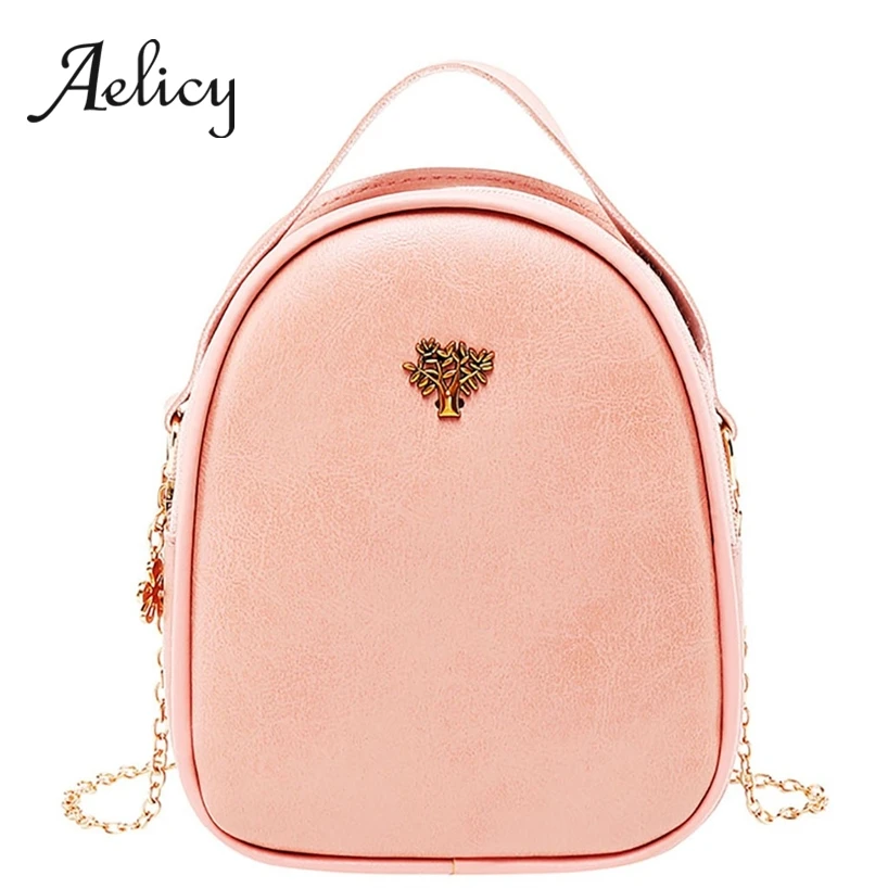 

Aelicy Shoulder Bag Female Luxury Fashion PU Leather Handbag Women Metal Chian Phone Messenger Bag Crossbody 2019