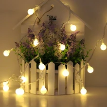 LED String Lights Warm White 1M 2M 4M 5M 10M Ball AC/USB/Battery Novelty Fairy Lighting Festival Christmas Wedding Decoration