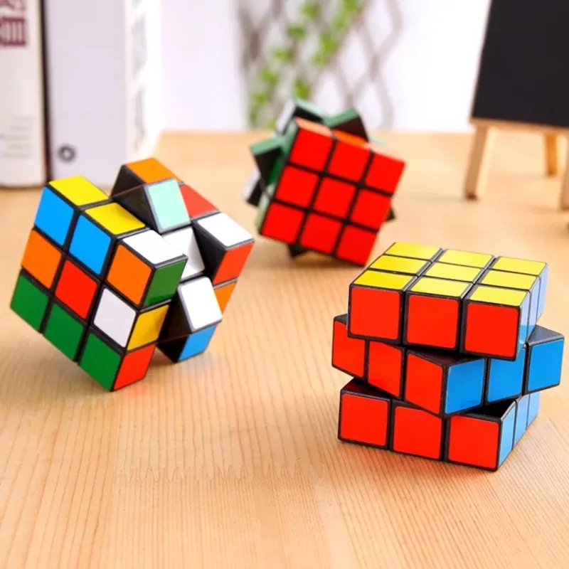 Детские игрушки, забавные игрушки для мальчиков и девочек, 3x3x3, скоростной кубик, наклейка из углеродного волокна для гладких магических кубиков, паззлов