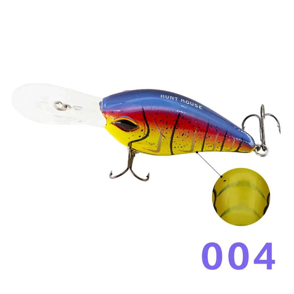 Hunthouse strike king crank рыболовная приманка глубокий дайвинг crankbait 6th Sense Silent Series deep Diver Crankbaits dancer DT LW119 - Цвет: 004