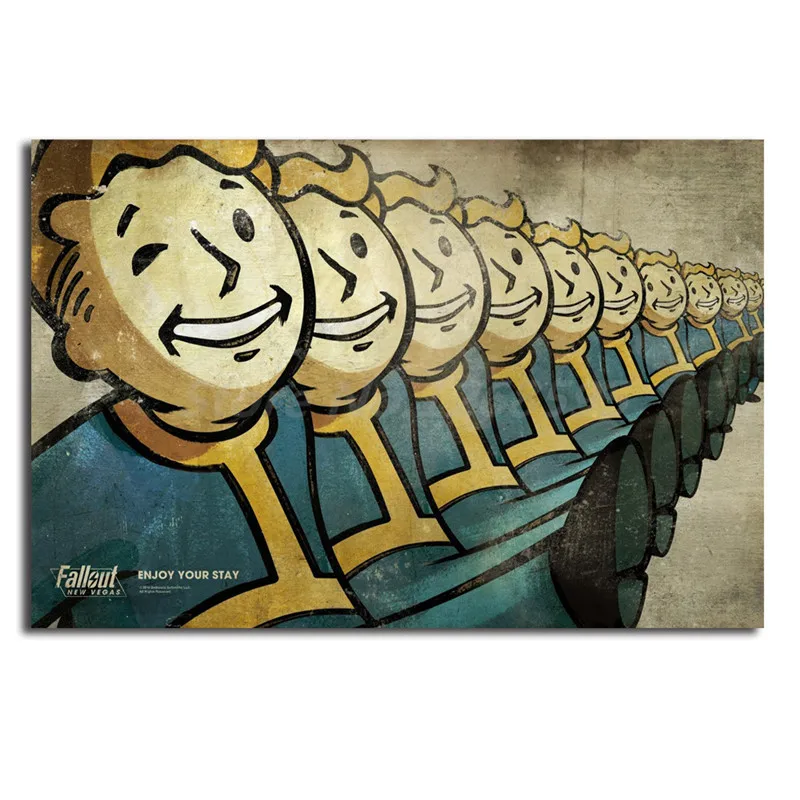 Fallout новые Vegas vat мальчик обои холст картина печать гостиная домашний декор
