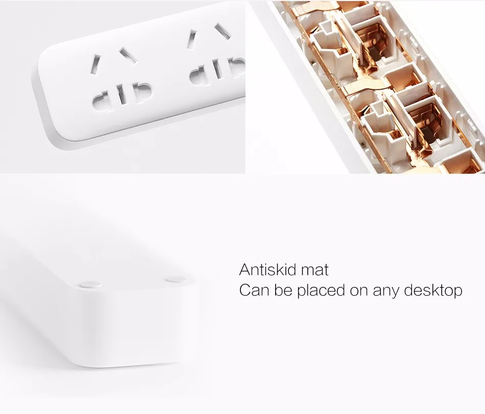 Xiaomi Mi, 5 розеток, блок питания, электрический адаптер питания, независимая защитная дверь с нескользящим ковриком