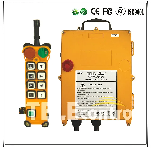 

CE FCC Mobile crane industrial radio remote control F24-8D wireless remote control for crane