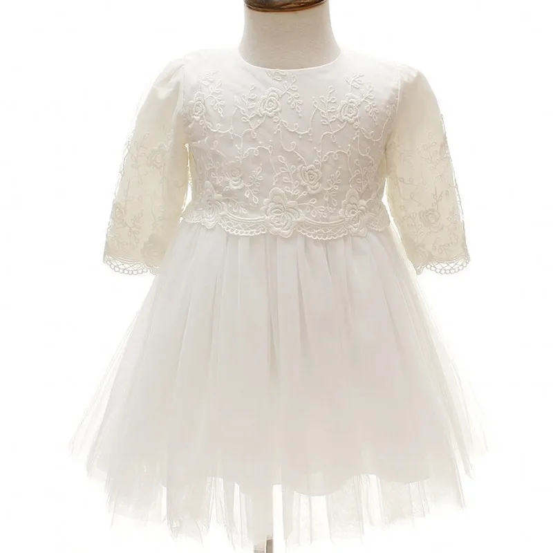 

New 1 Year Girl Baby Birthday Dress Lace Ball Gown Infant Christening Gown Baby Girl Dress 6BY036