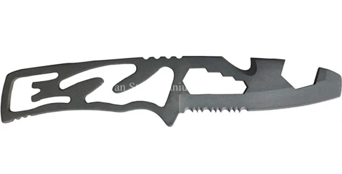 Титановый TC4 нож для дайвинга обтекаемый дизайн матовая поверхность Прочный с