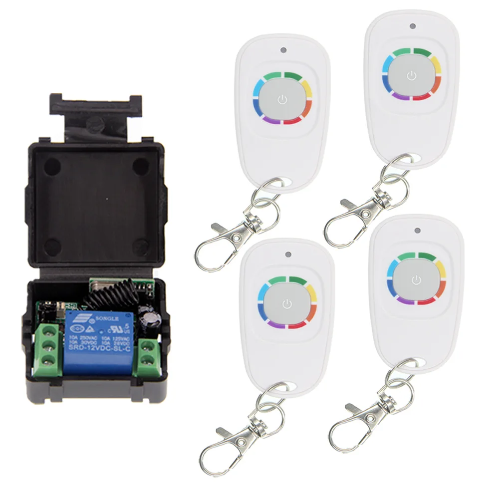 

DC 12V 1CH 1 CH Mini Wireless Remote Control Switch Custom Receiver Waterproof Transmitter System 315 /433 MHz