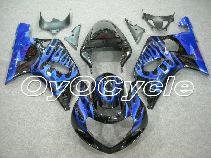 

For Suzuki 01-03 GSXR600 GSXR750 K1 K2 GSXR 600 750 Injection Motorcycle ABS Fairing Bodywork Kit 2001 2002 2003 Black Blue