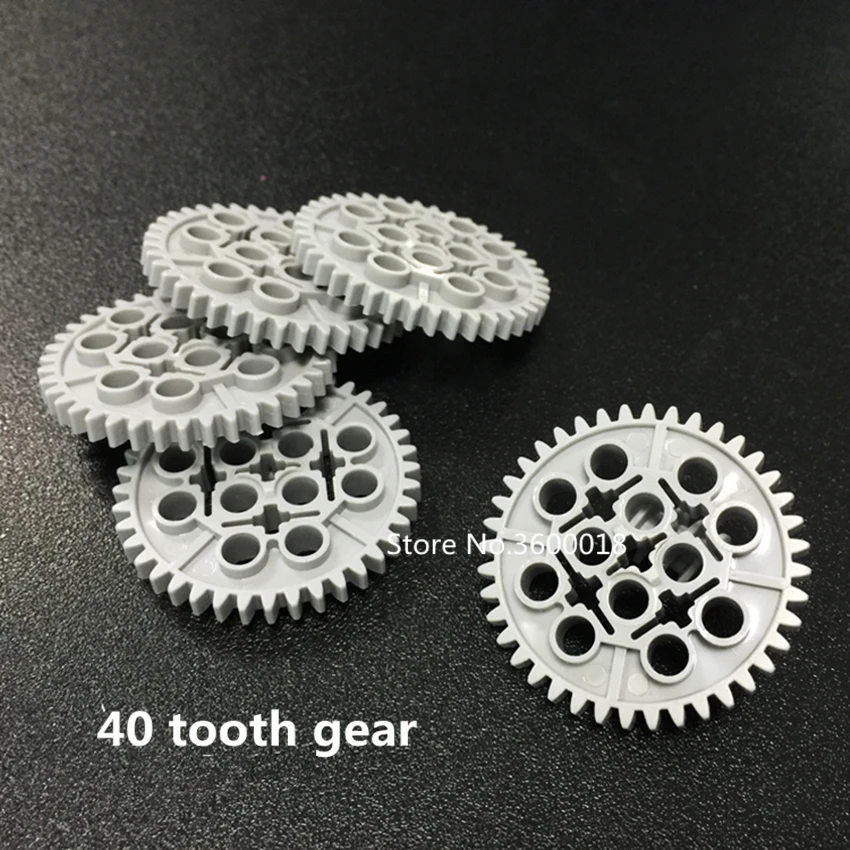 10 шт./лот Decool Technic Gear 40 зуб совместим с 3649 MOC DIY блоки набор деталей для кирпичей|brick
