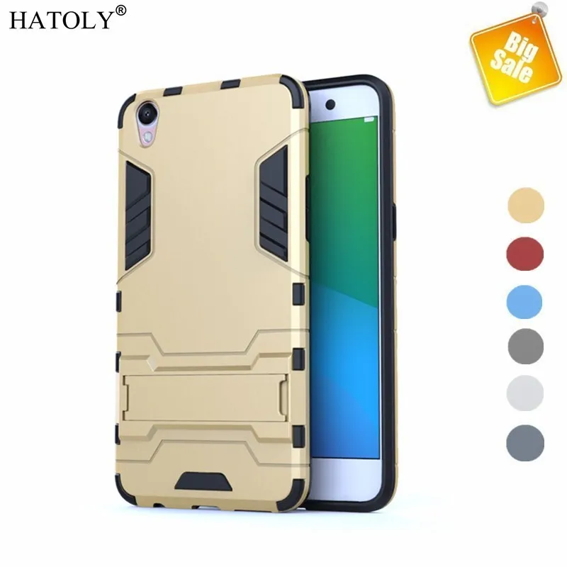 

Case For OPPO R9 Plus Fundas Soft TPU & Hard Plastic Shockproof Case For OPPO R9 Plus Cover Phone Kickstand Business Style Coque