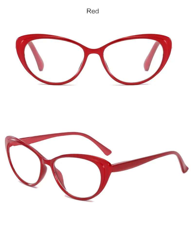 YOOSKE прозрачные линзы кошачьи глаза очки для чтения для женщин PC оправа Пресбиопия Ретро винтажные очки по рецепту с диоптрией