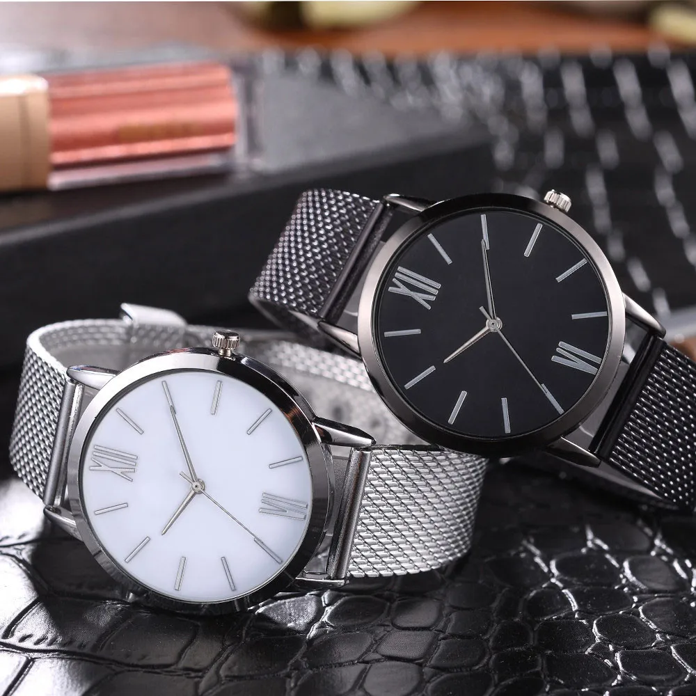 Мужские и женские Модные Аналоговые кварцевые наручные часы из нержавеющей стали, роскошный простой дизайнерский браслет женские часы F