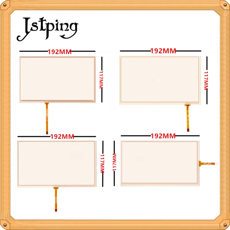 Jstping 8 дюймов Сопротивление сенсорный экран HSD080IDW1 AT080TN64 AT080TN03 192*116 мм 192 мм * 117 мм автомобиля gps навигации сенсорная панель