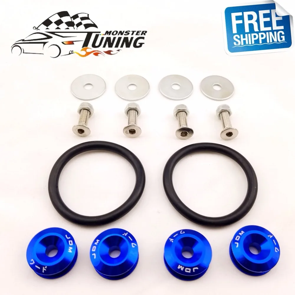 JDM Style Aluminum Bumper Quick Release Fasteners Fender Washers For Honda Civic Integra RSX And Universal Car