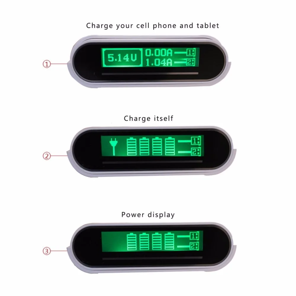 TOMO T4 Портативный 4x18650 литий-ионный аккумулятор DIY power Bank двойной выход интеллектуальный мобильный Банк питания без батареи