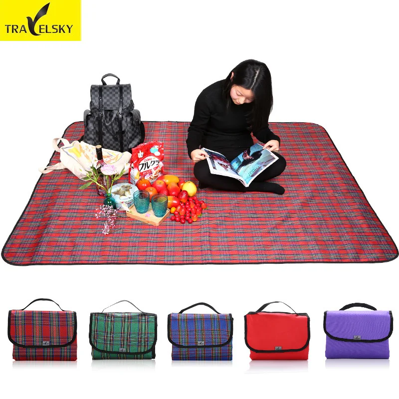 

Travel Accessories with Thick Waterproof Mat Spring Travel Tents Picnic Dampproof Seat Cushion Free Shipping