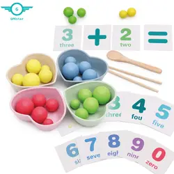 Дети Монтессори математические просветить игрушки Дети Ранние развивающие игрушки клип бусины мульти-функциональная обучающая игрушка