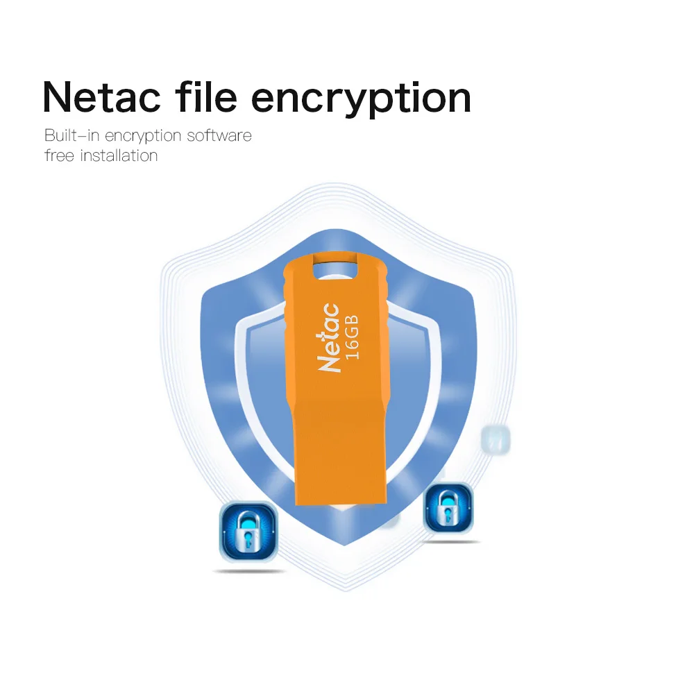 Netac U195 8 г 16 ГБ 32 ГБ USB2.0 высокое Скорость Флешка Водонепроницаемый надежная защита от повреждений USB флешка s для ноутбука macbook air pro таблетки