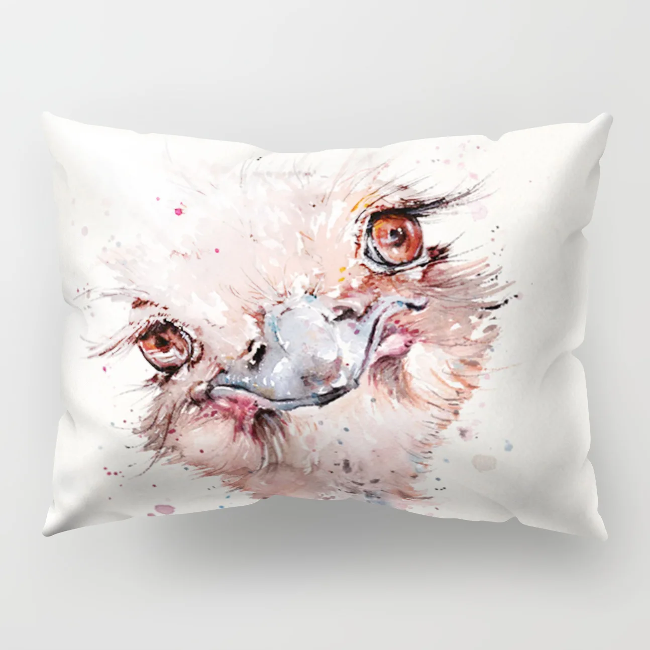 Watercolor Animal Polyester Cushion Cover Soft 30x50cm Cute Bird Owl Deer Print Decorative Pillow Case for Sofa Couch Home Decor