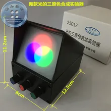 

Three synthetic experimental device for demonstrating device of optical physics experiment of light source color