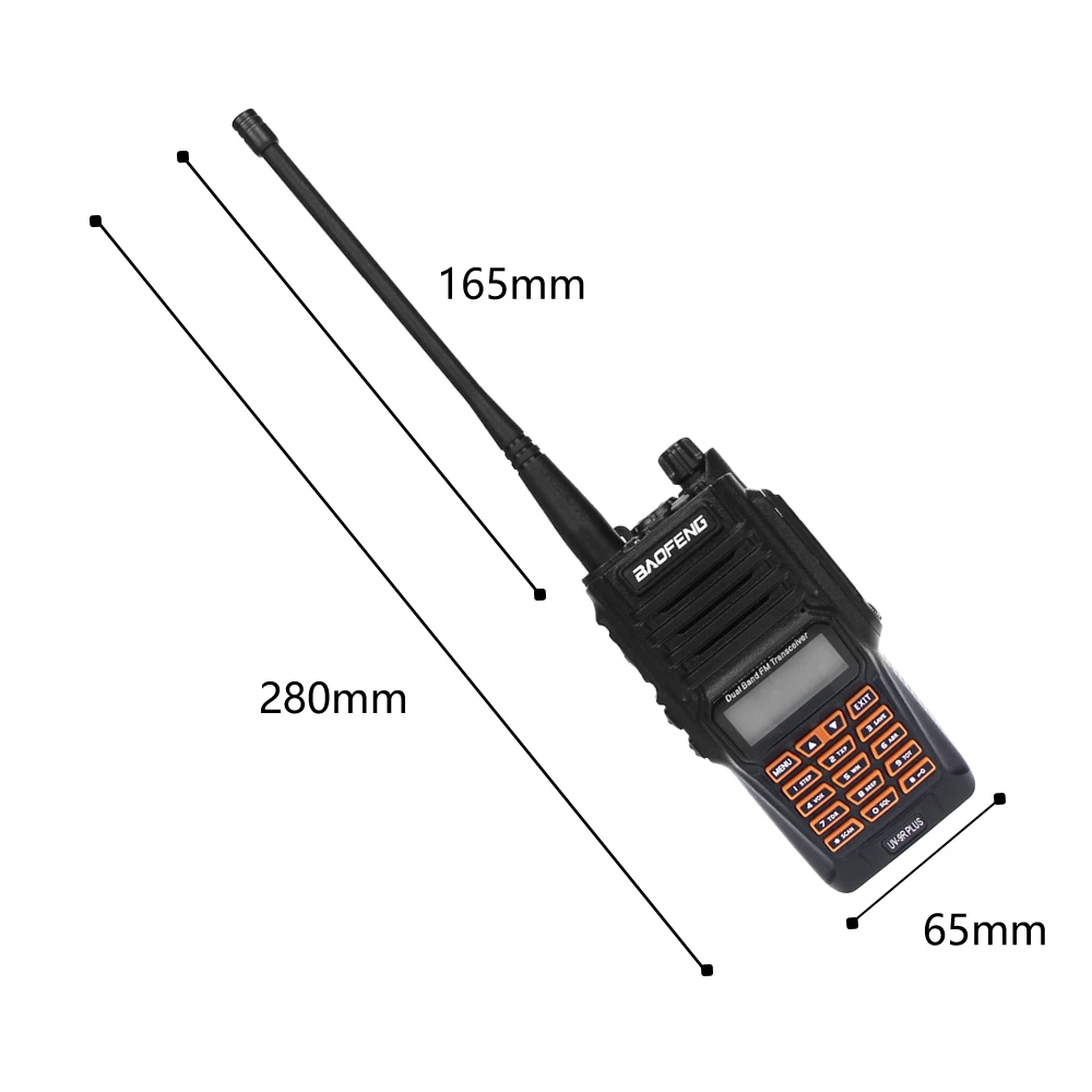 Новейший Baofeng UV-9R Plus Walkie Talkie Водонепроницаемый 8 Вт UHF VHF Двухдиапазонный 136-174/400-520 МГц Ham CB радио FM трансивер сканер