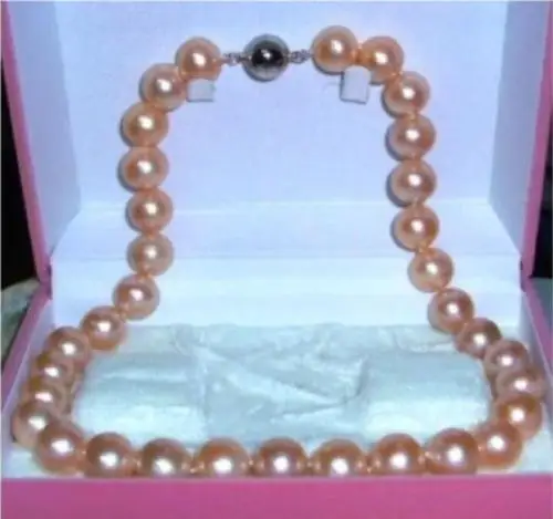 

Hot sale new Style >>>>> VERY BEAUTIFUL AAA+ 7-8MM SOUTH SEA PINK NATURAL PEARL NECKLACE 17