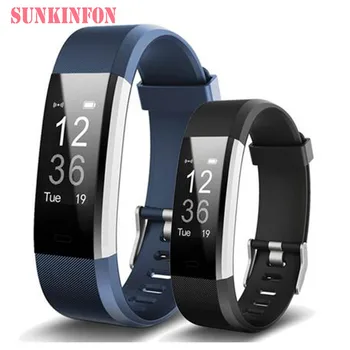 

SUNKINFON SKF115 HR Plus Smart Bracelet Watch Fitness & Sleep Tracker Pedometer Sports Heart Rate Monitor Smart Band Wristband