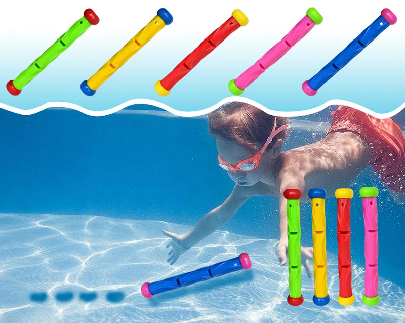 Многоцветная палка для дайвинга, игрушка для воды, плавательный бассейн для дайвинга, летняя детская подводная удочка для дайвинга