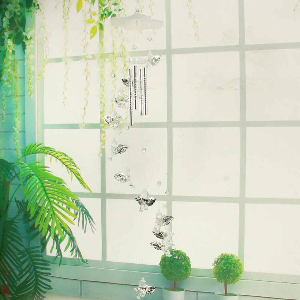 70 cm 1 pc viento Chime Ángel energía Solar viento Chime Luz Jardín colgante Spinner lámpara decoración suministro de tubo de aluminio + plástico