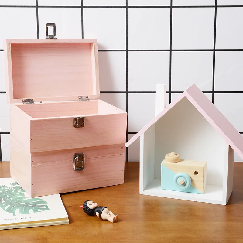 Sewing & Fiber Boho Wooden Octagon Storage Box Moon Box Abstract Design ...