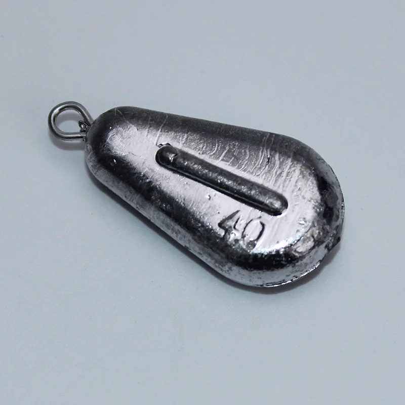 

1pcs Lead Sinkers Water Droplets Weights 10g 20g 30g Oval Split Shot fishing accessories weight Tool For Lure Sea Fishing