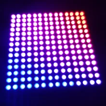 P20 APA102 полноцветный RGB внутренний светодиодный дисплей Панель, 14*14 пикселей, 280 мм* 280 мм; алюминиевая пластина