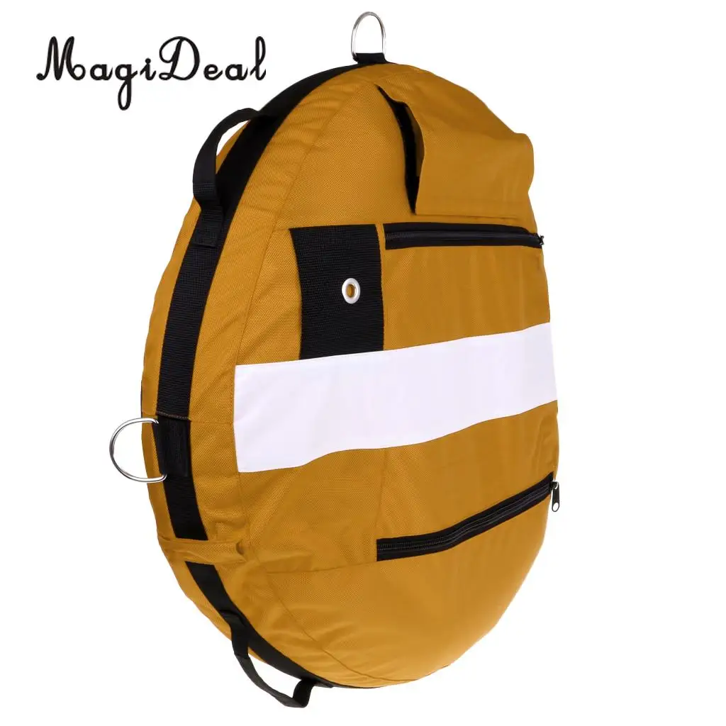 Premium Freediving Training Buoy, Freediver Scuba Diver Inflatable Safety Float with Over Pressure Relief Valve, Oral Inflator
