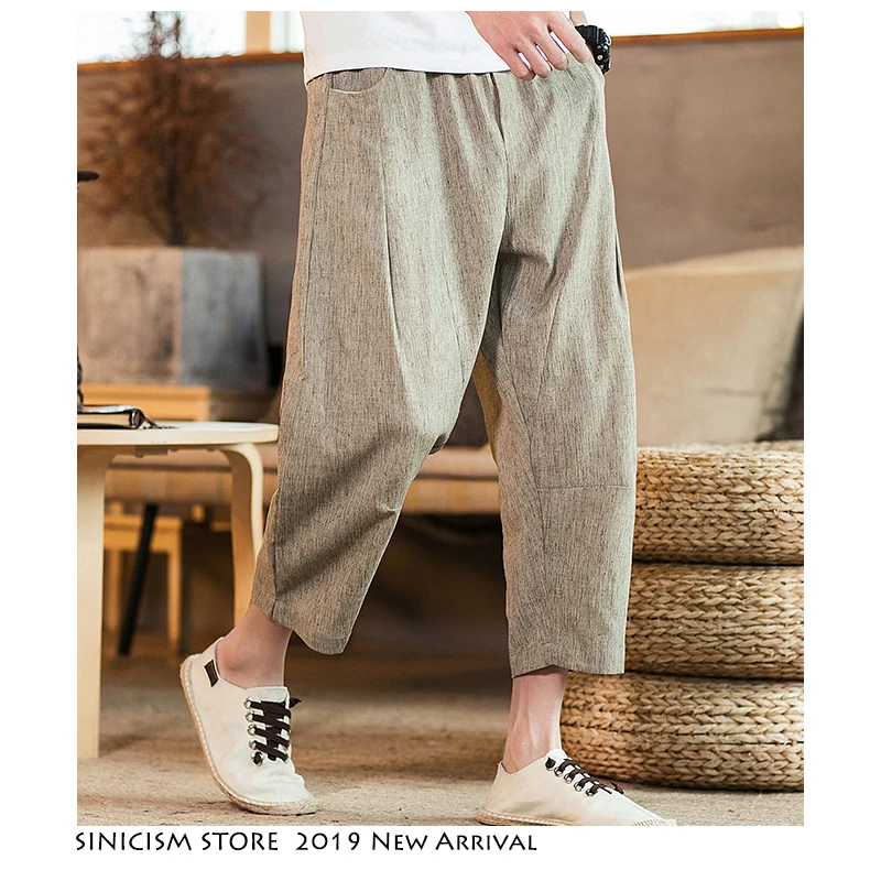 

Sinicism Store Japanese Streetwear Joggers Pants 2019 Mens Harajuku Waist Elastic Harem Pants Male Black Casual Fashion Trousers