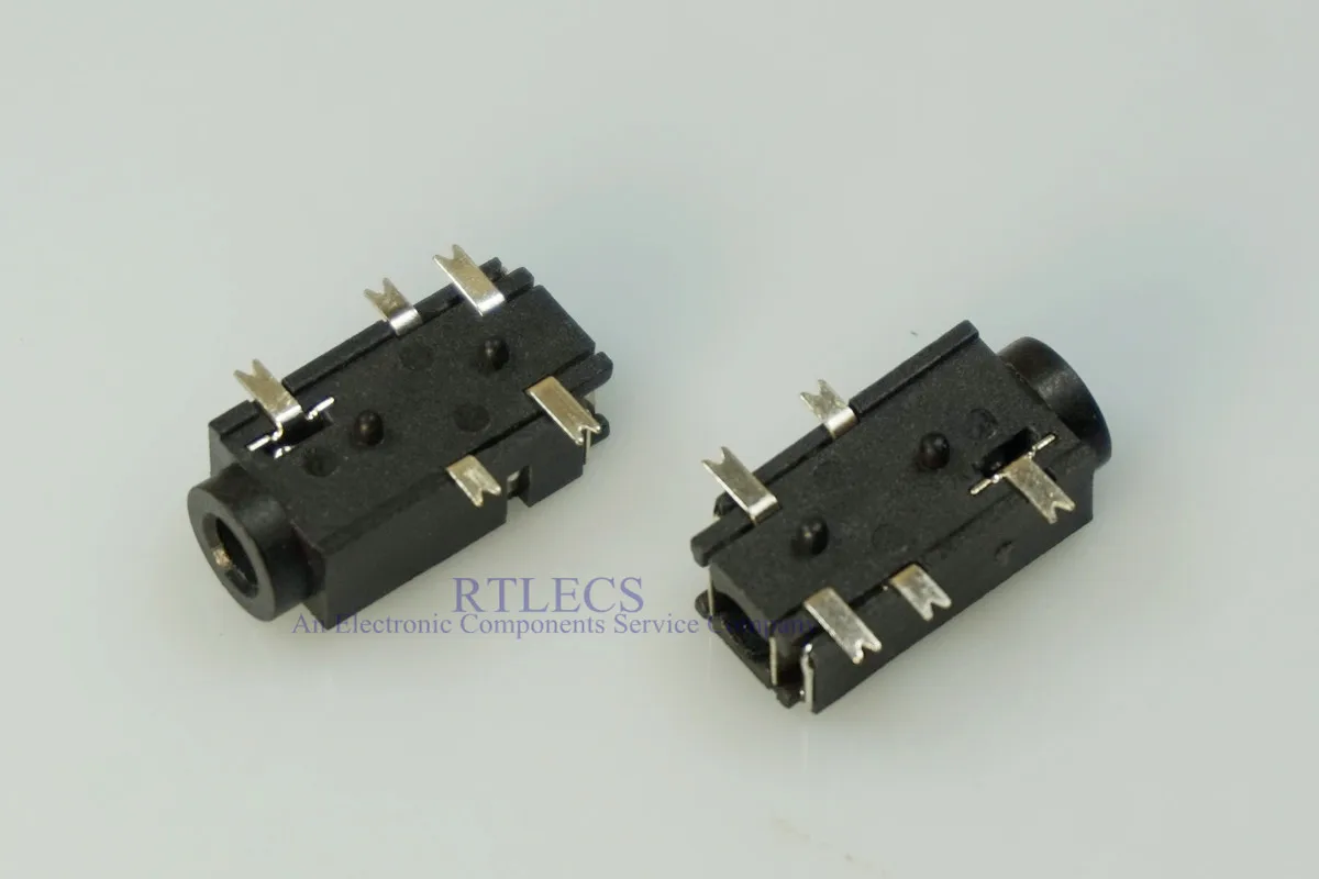 400pcs Metal 4 Pole Stereo 3 5mm Plug Audio connector headphone Audio Soldering