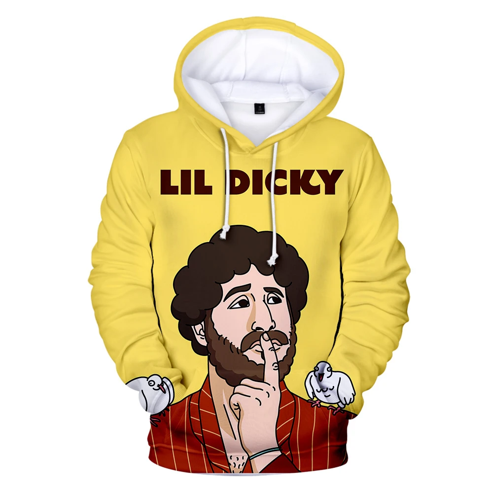 Новинка 2019 года толстовки с 3D принтом Lil dick для мальчиков и девочек Повседневная