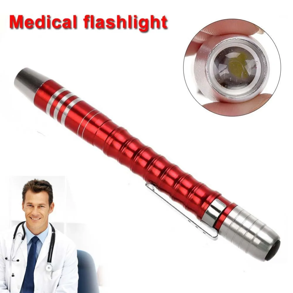 New Medical Surgical Penlight Pen Light Flashlight Torch With Scale
