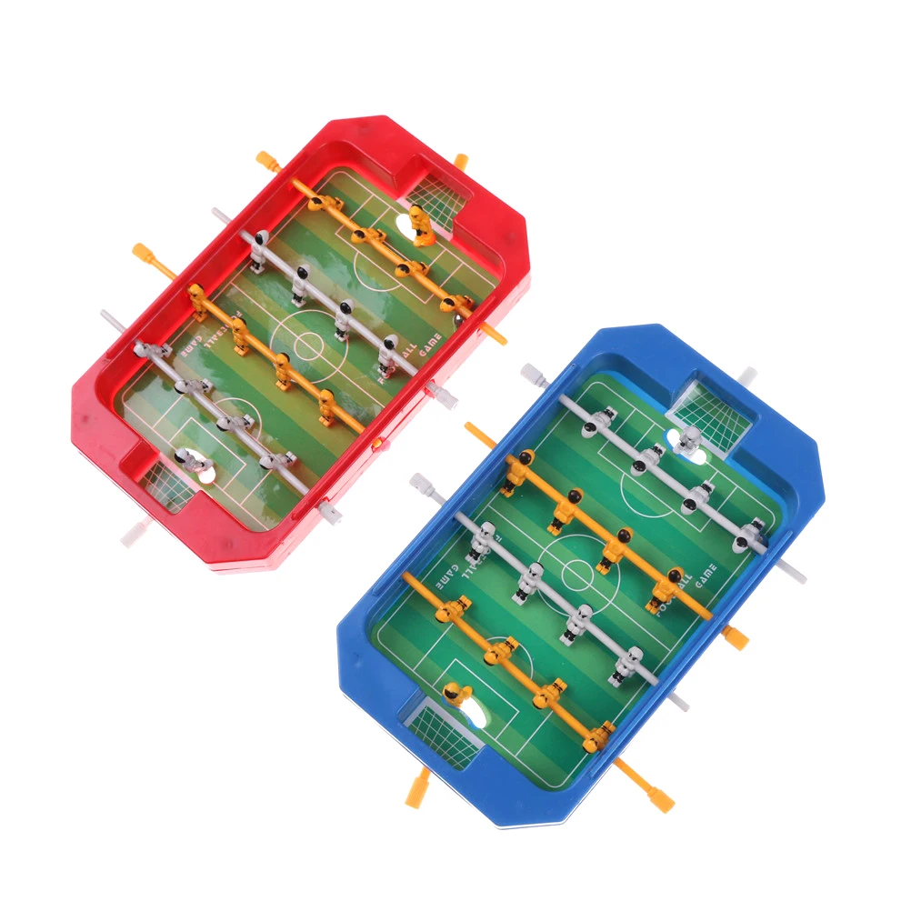 Мини настольный футбол настольная игра Топ Настольный Футбол Машина домашний матч Подарочная игрушка для ребенка случайный цвет 20x12x3,5 см - Цвет: random send