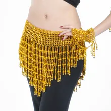 Hand Beaded Belly Dance Waist Chain Tassel Belly Dance Costume Accessories Belt Skirt Hip Scarf Wrap Free Shipping 89