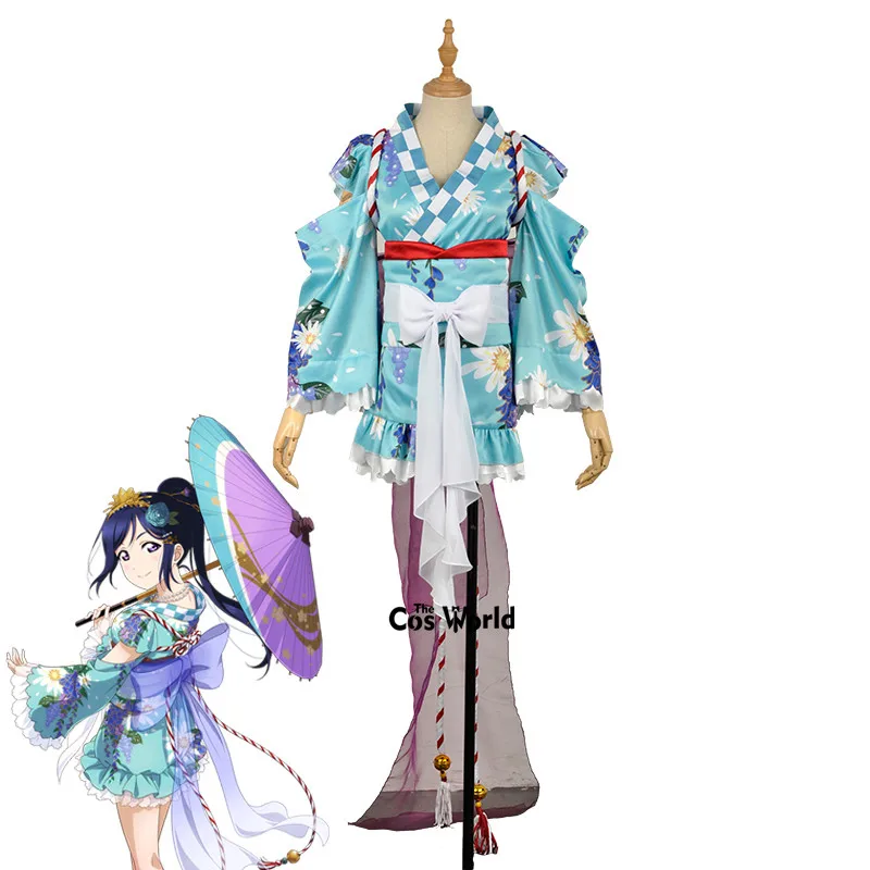 Милый! Солнечный свет! Aqours Matsuura kanan летнее кимоно юката платье наряд аниме на