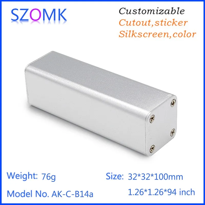 aluminum extruded enclosure project box instrument enclosure junction housing szomk chassis outlet boxes (5)