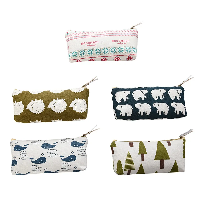 1Pcs Kawaii Pencil Case Forest Animals Gift Estuches School Pencil Box Pencilcase Pencil Bag School Supplies Stationery. 