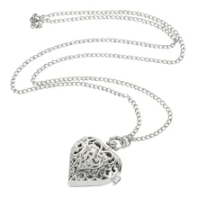 Perfect Gift Vintage Steampunk Heart Locket Style Pendant Pocket Watch Necklace fashion style pocket watch pendant necklace