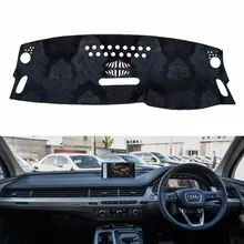 Для Audi Q7 фланель приборной панели Чехлы покрытие для приборной панели коврик в машину козырек от солнца изготовленный на заказ