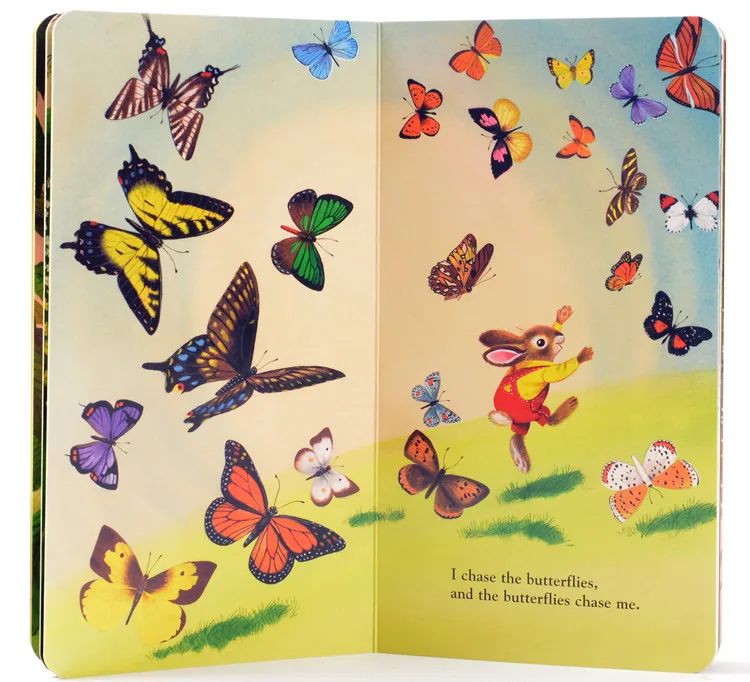Presente para Crianças Coelho Clássico Quente Original Educacional Bebê Placa Livro Inglês Imagens Sentir Estações Mudanças Brinquedos eu Sou um 4 Online shopping