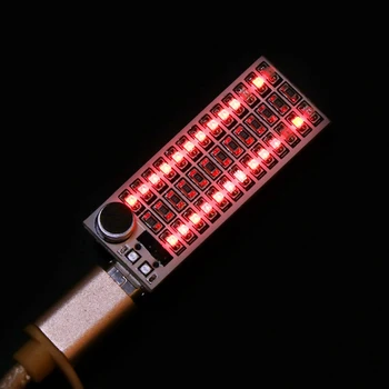 

USB Mini Music Spectrum Light 2x13 LED Board Voice Control Sensitivity Adjust
